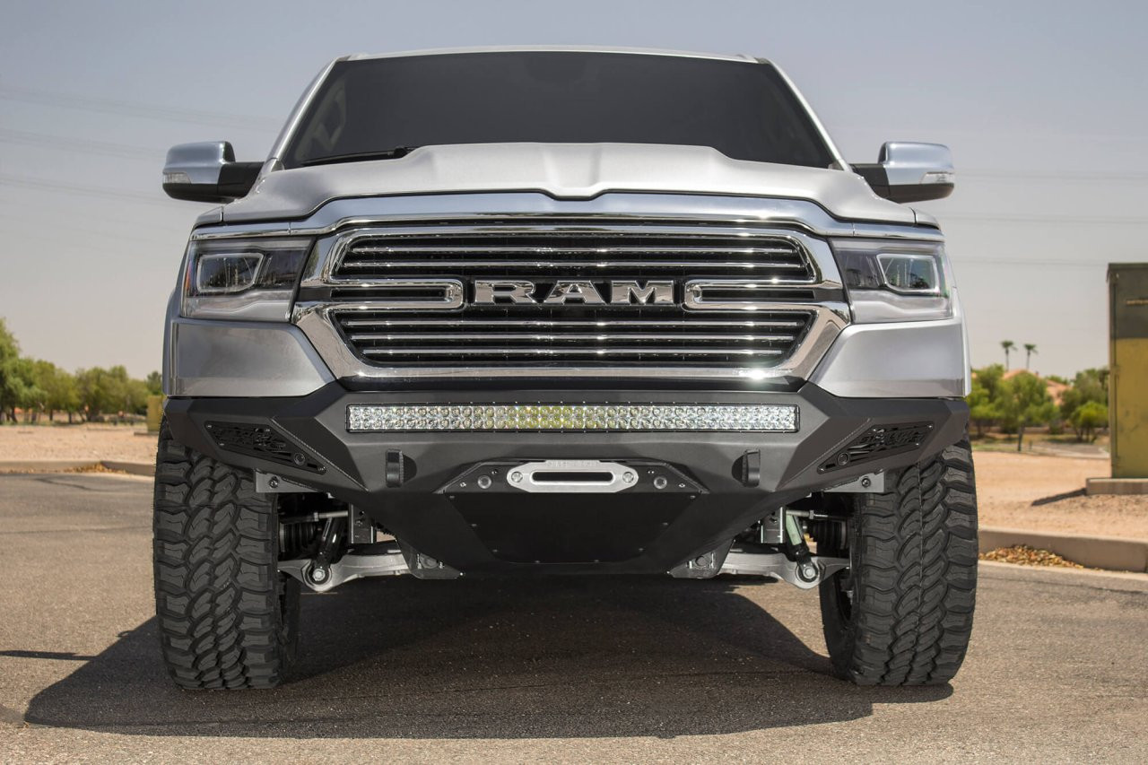 Stealth Fighter Front Bumper (F551422770103) — installed view