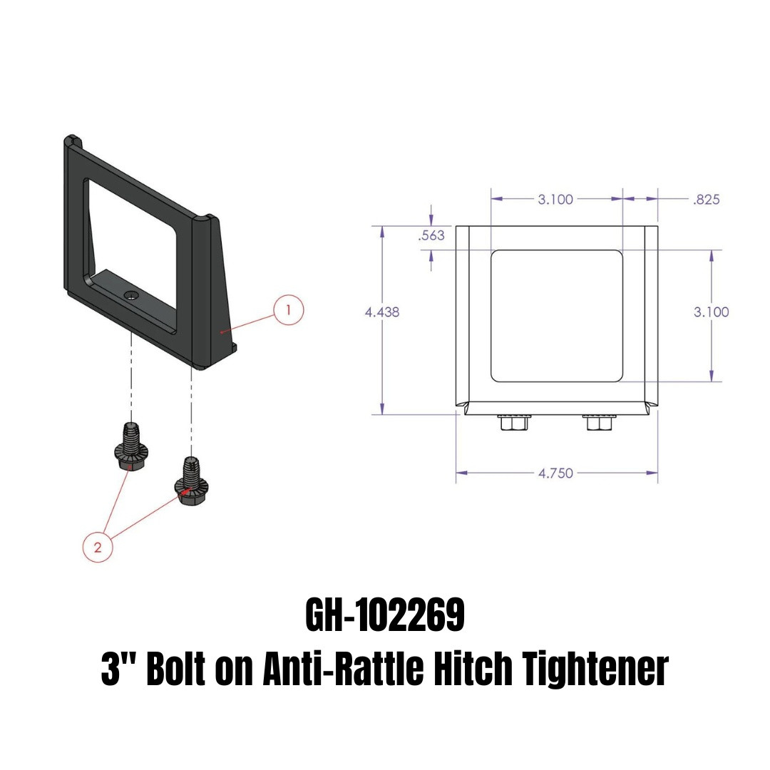 Anti-Rattle Hitch Tightener (GH-102269)
