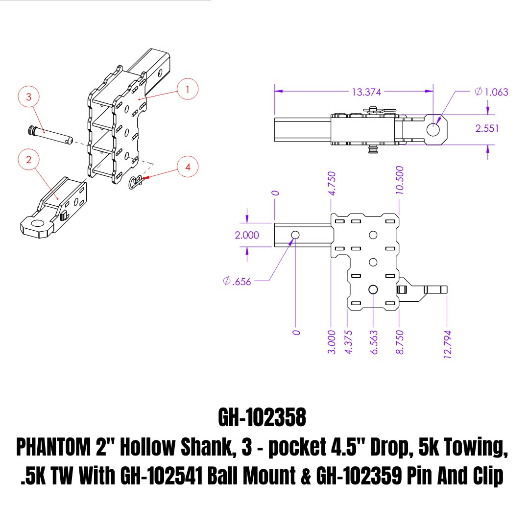 PHANTOM Drop Hitch