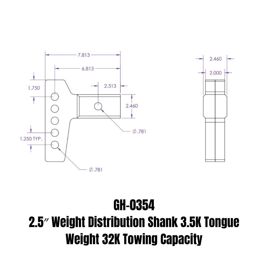 Weight Distribution Shank (GH-0354) — primary image