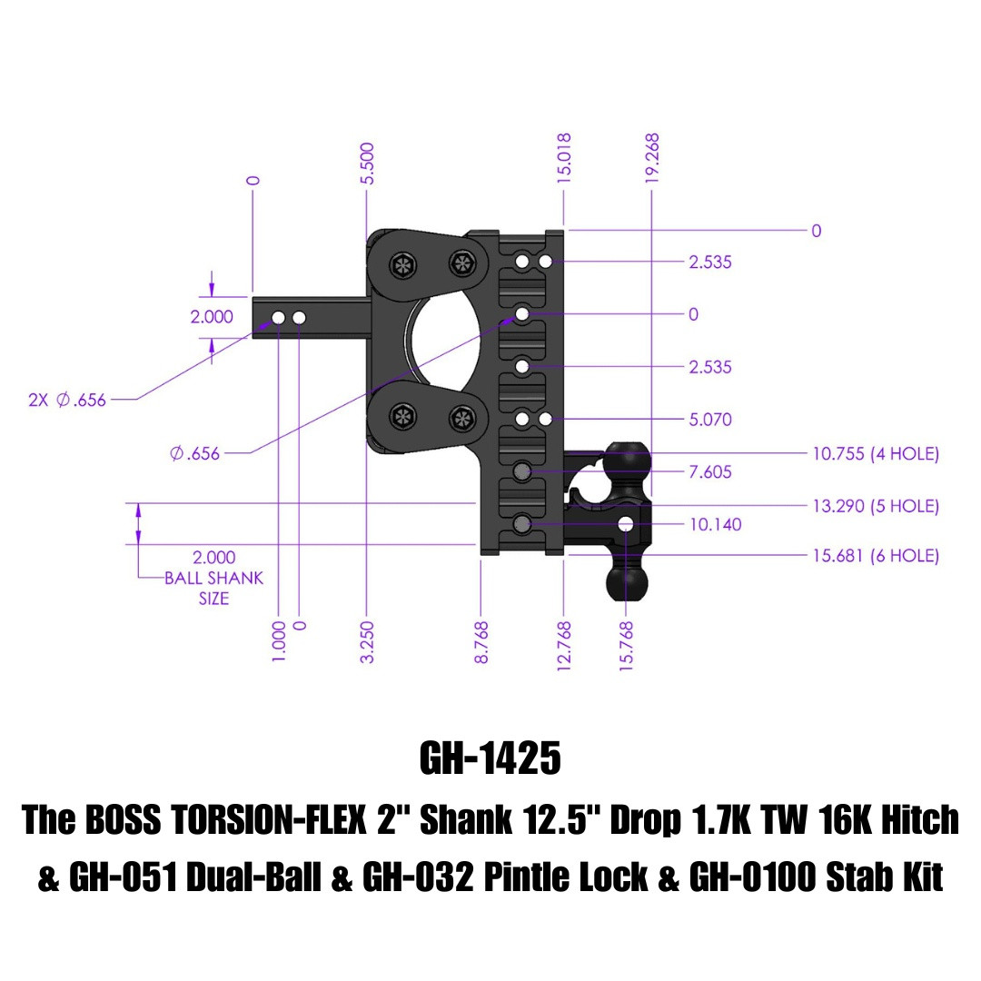 BOSS Drop Hitch (GH-1425)