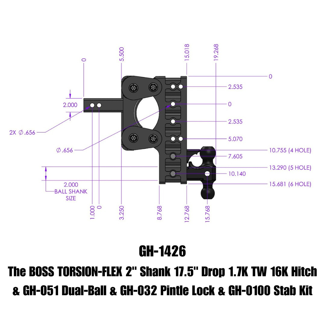 BOSS Drop Hitch (GH-1426)