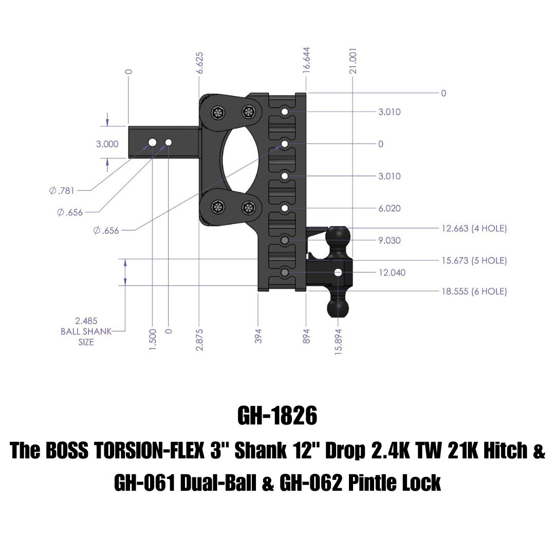 BOSS Drop Hitch (GH-1826)