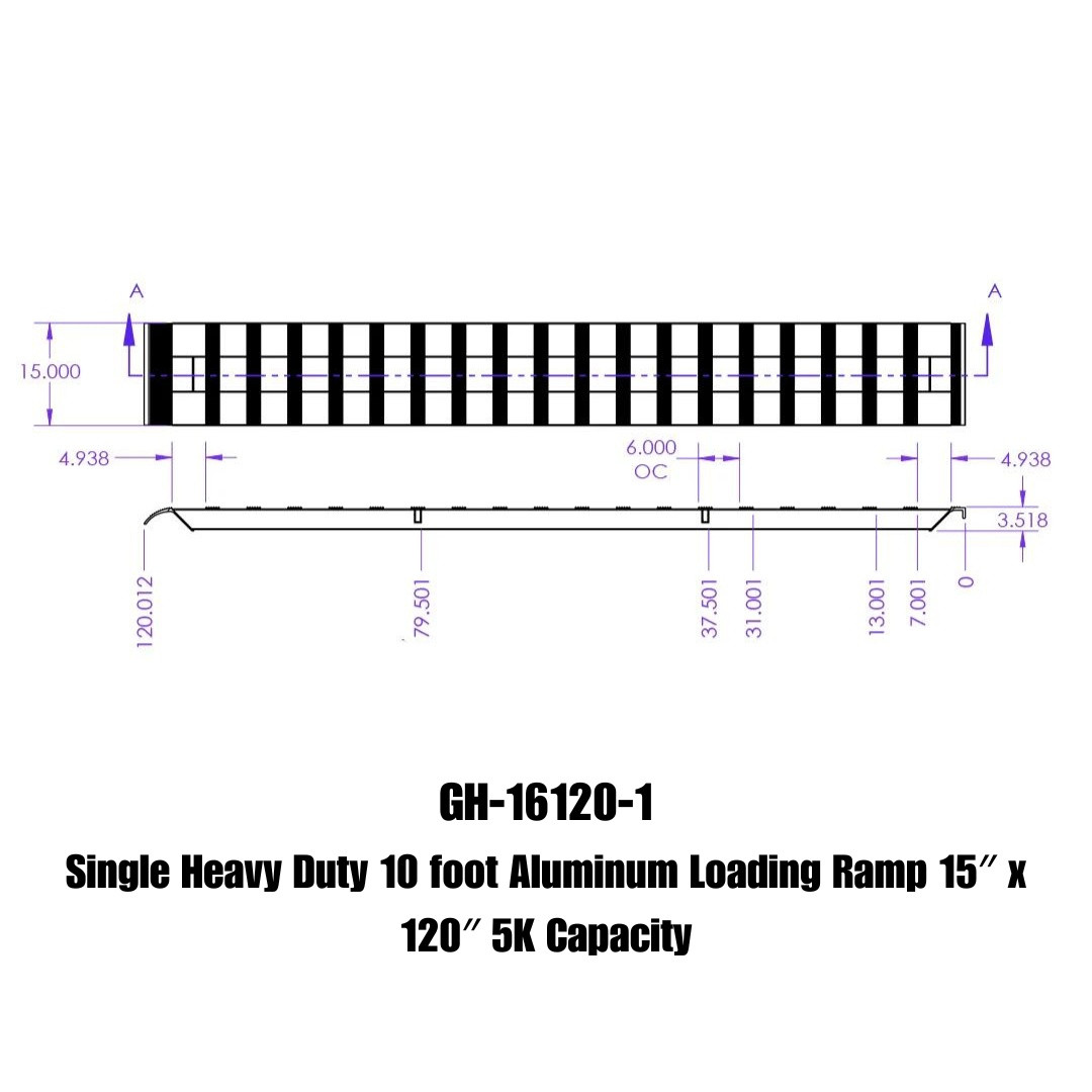 Aluminum Ramp (GH-16120-1)