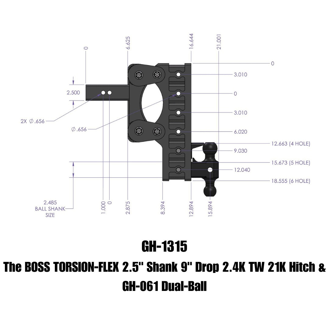 BOSS Drop Hitch (GH-1315)