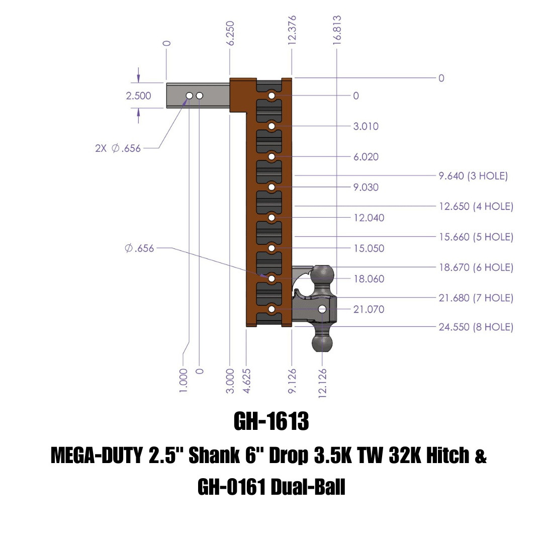 MEGA-DUTY Drop Hitch