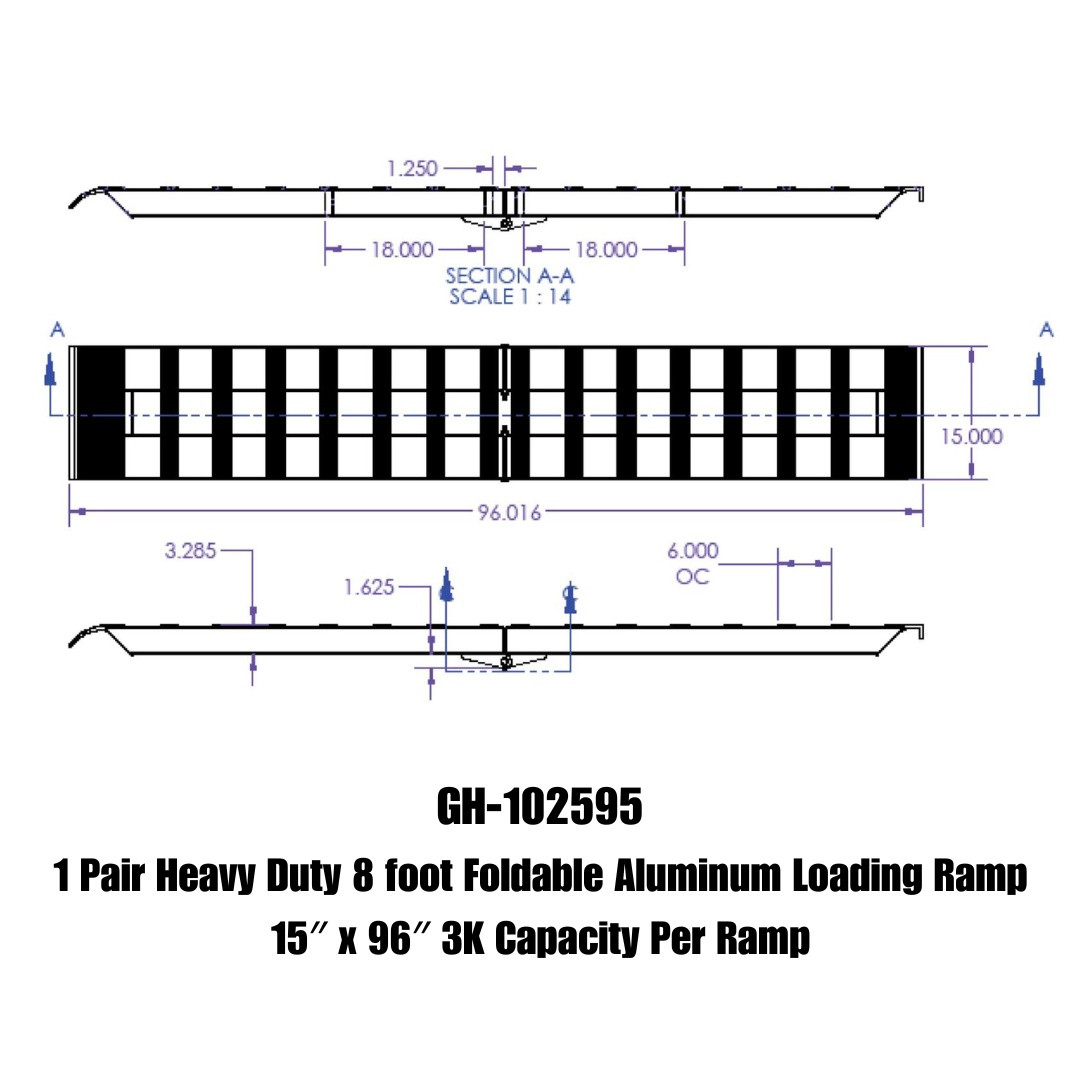 Folding Aluminum Ramps