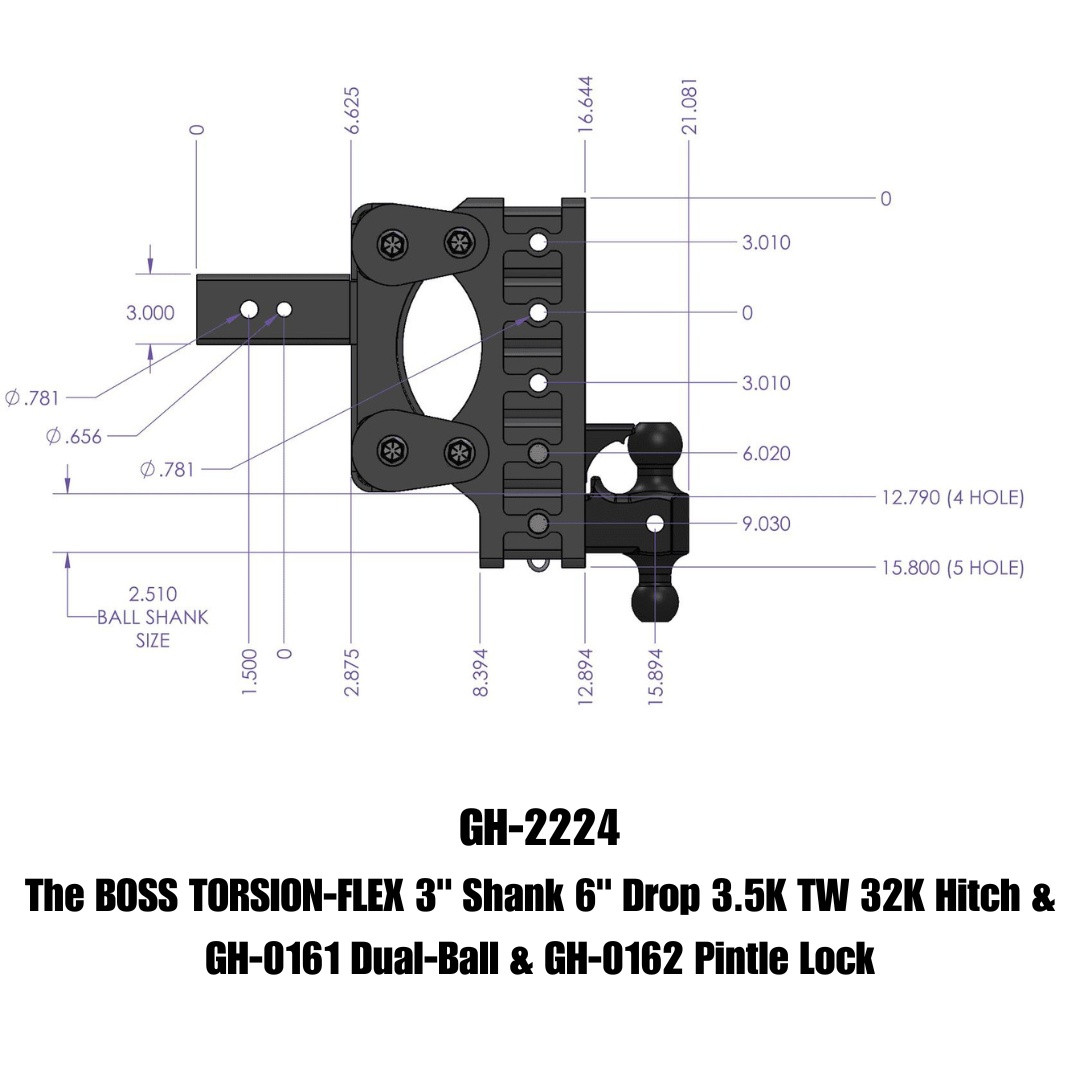 BOSS Drop Hitch (GH-2224)
