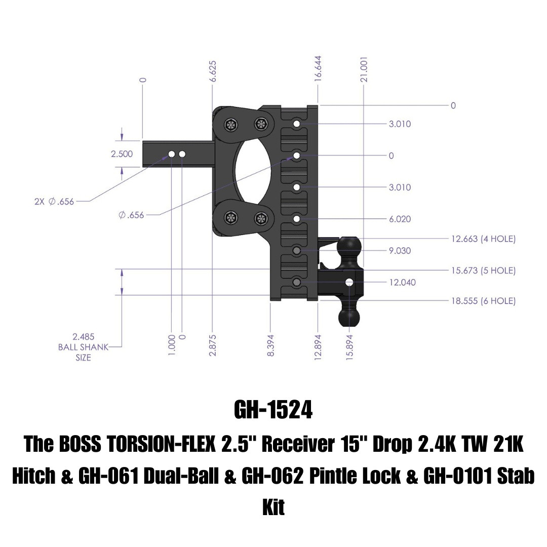 BOSS Drop Hitch (GH-1524)