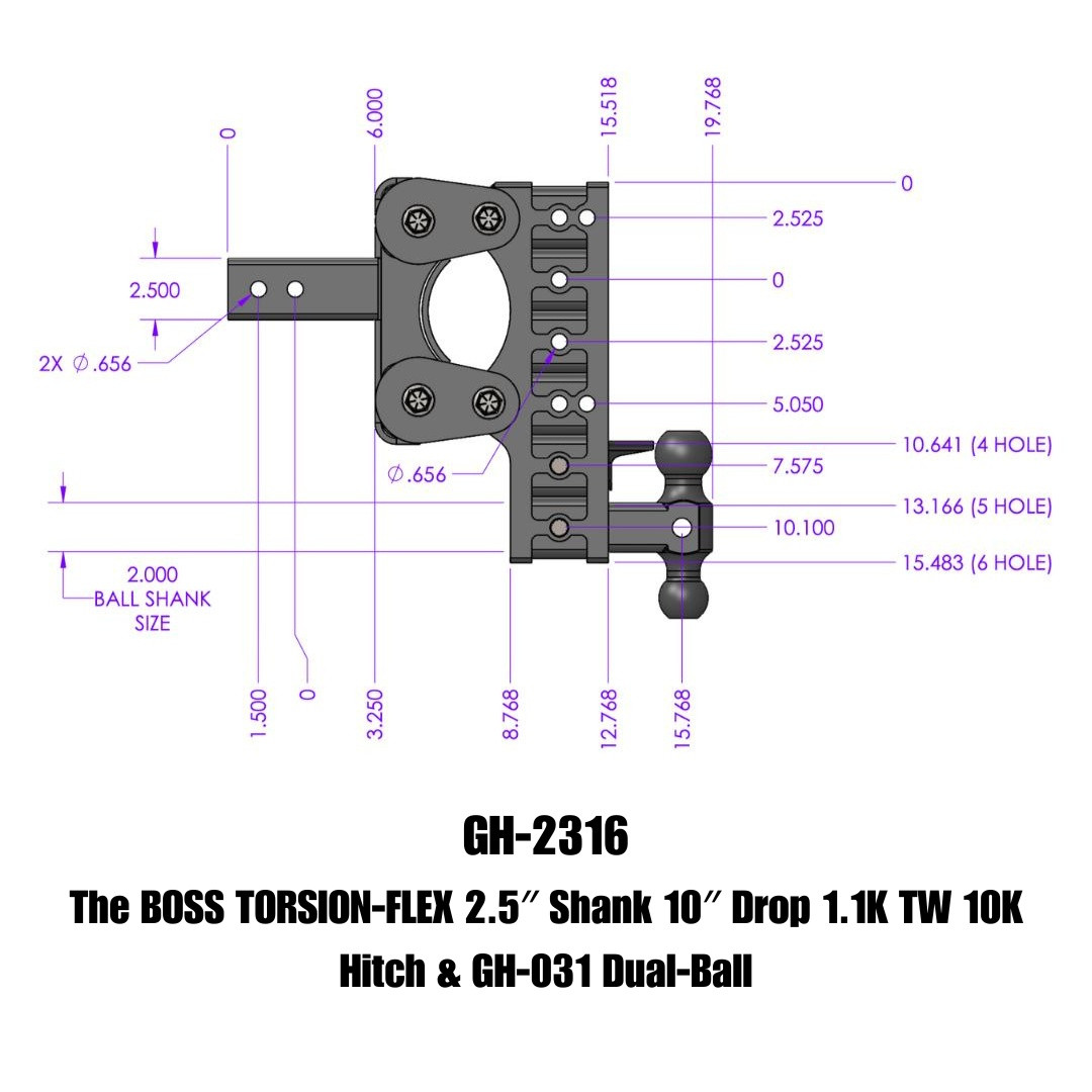BOSS Drop Hitch (GH-2316)