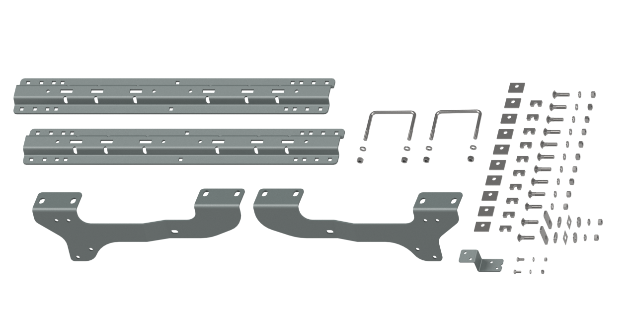 Custom Installation Kit For Universal Mounting Rails For Some GM Trucks — primary image