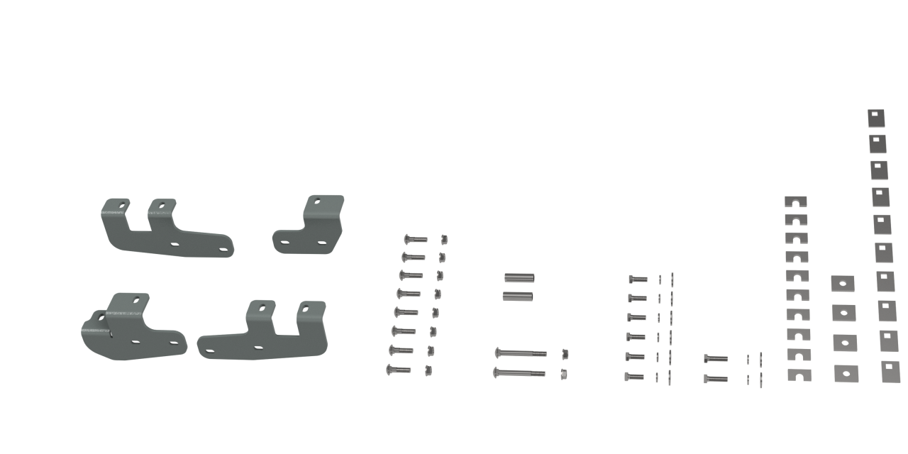 Custom Installation Brackets For Universal Mounting Rails For Some RAM Trucks (RVR2602) — primary image