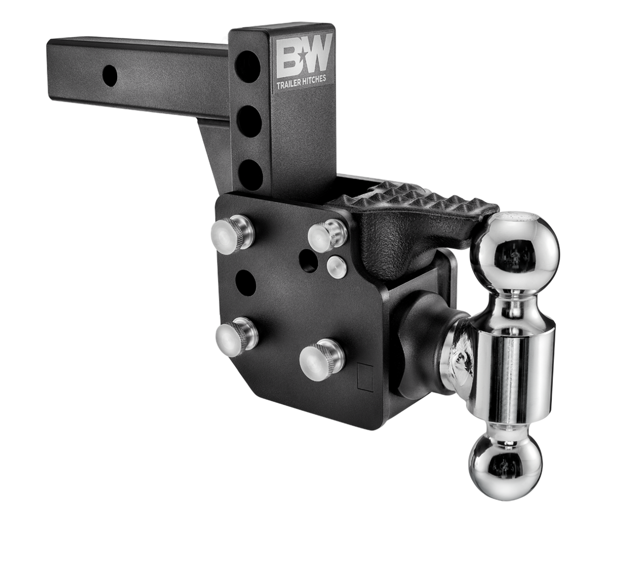 2" Blk T&S Pintle Dual Ball — primary image