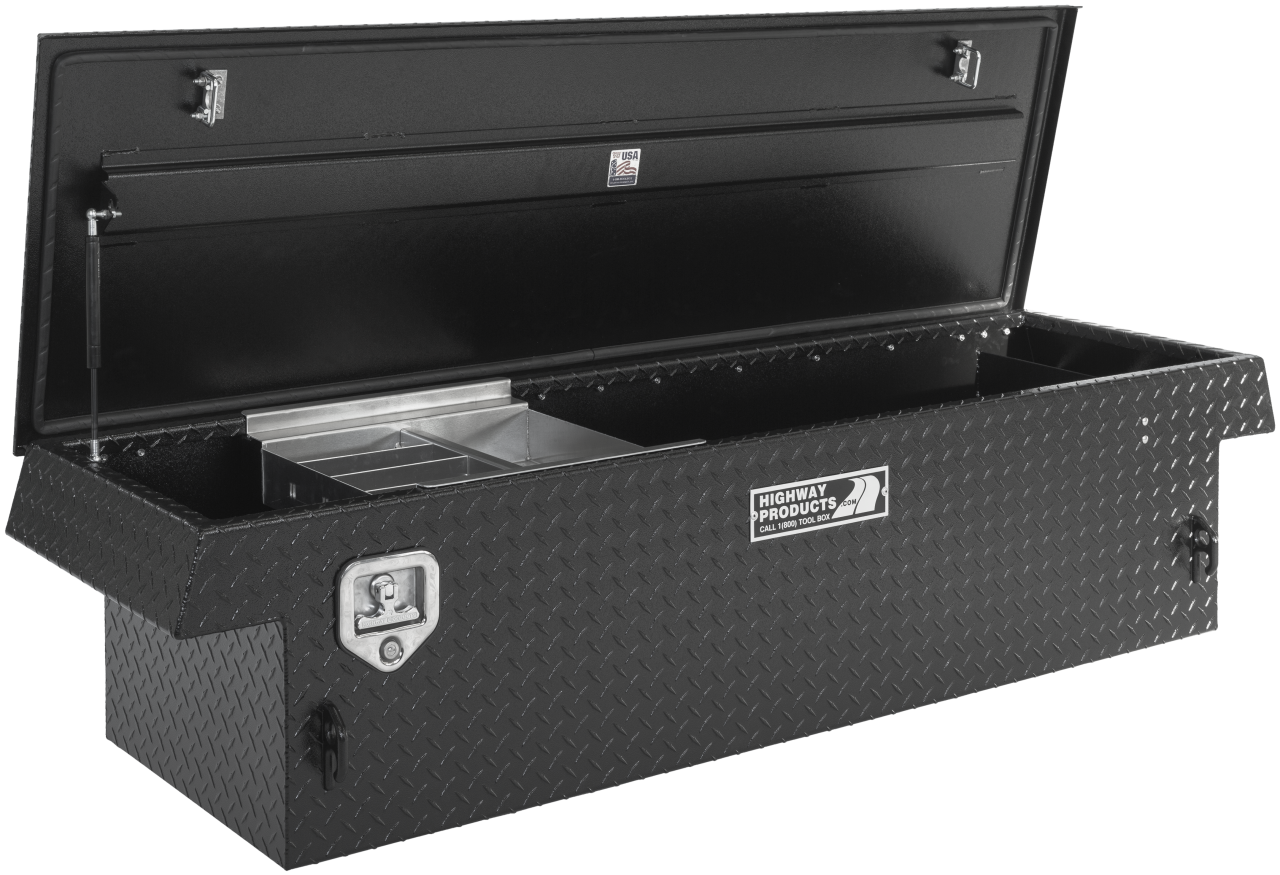 70 X 16 X 23 SINGLE LID TOOL BOX WITH PLATE BASE, PLATE LID