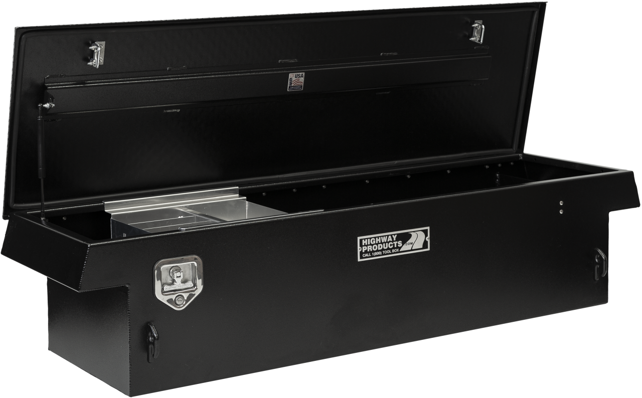 70 X 16 X 23 SINGLE LID TOOL BOX WITH SMOOTH BLACK BASE, LEOPARD LID
