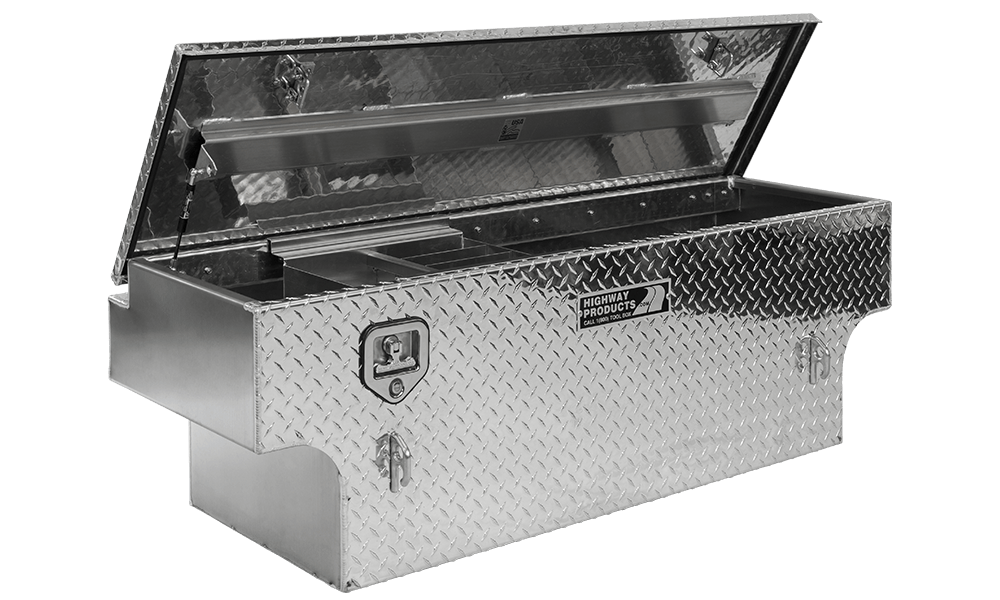 60 X 19.5 X 21 5TH WHEEL TOOL BOX WITH DIAMOND PLATE LID, DIAMOND PLATE BASE (3022-004)