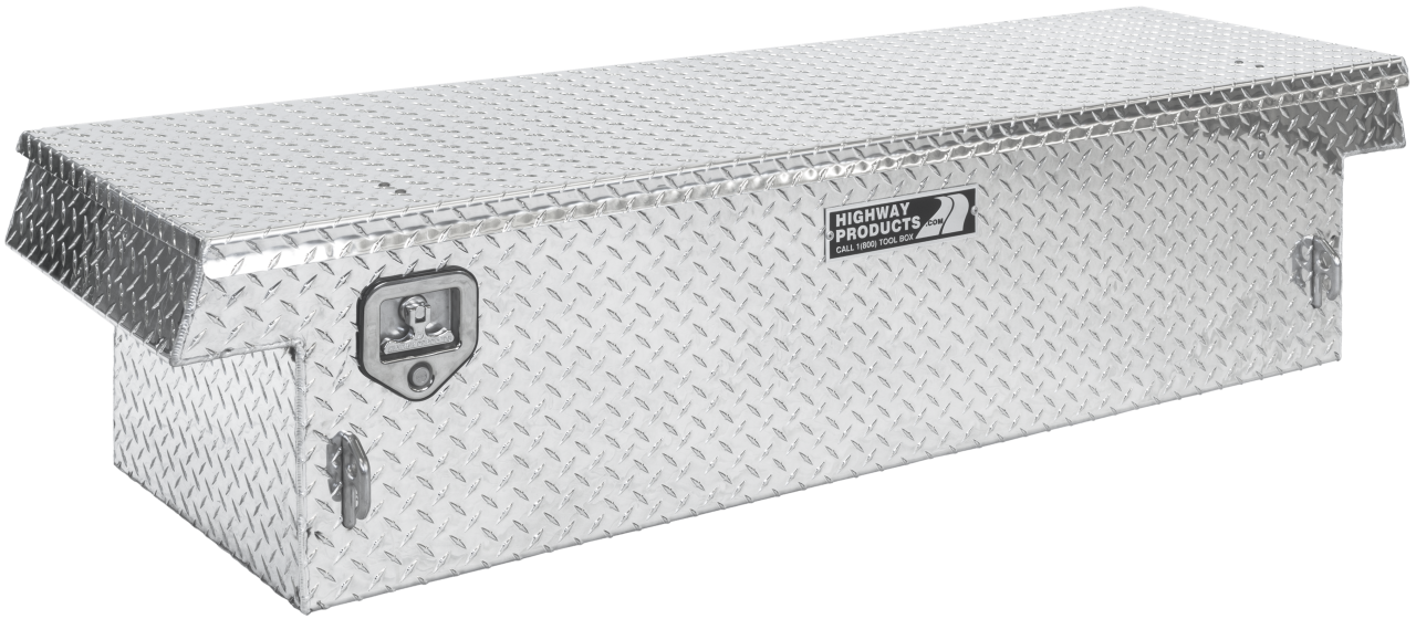 70 X 16 X 23 SINGLE LID TOOL BOX WITH DIAMOND PLATE BASE, DIAMOND PLATE LID