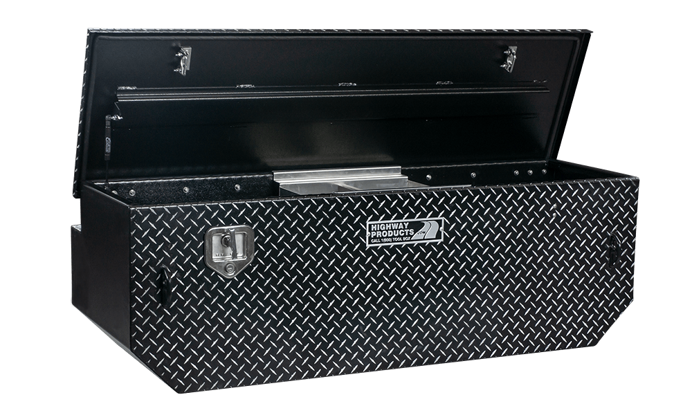 60 X 19.5 X 31 5TH WHEEL TOOL BOX WITH LEOPARD LID, LEOPARD BASE