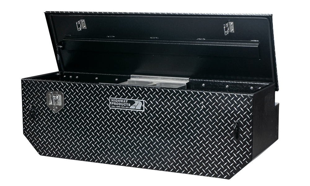 60 X 19.5 X 31 5TH WHEEL TOOL BOX WITH LEOPARD LID, LEOPARD BASE