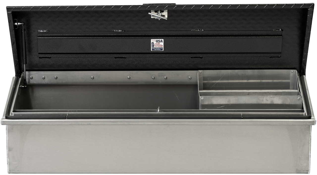 90 X 16 X 16 PASSENGER SIDE LOW SIDE TOOL BOX WITH SMOOTH ALUMINUM BASE