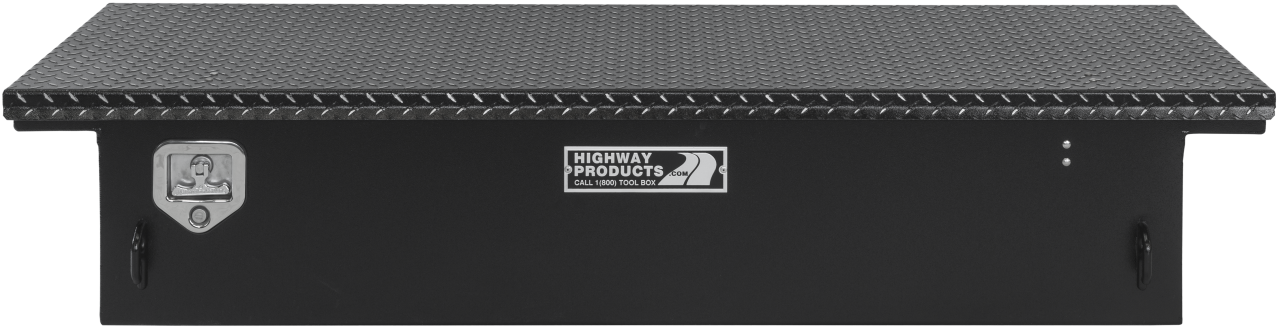 70 X 13.5 X 20 LOW PROFILE TOOL BOX WITH SMOOTH BLACK BASE, LEOPARD LID