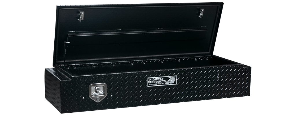 58 X 10.5 X 18 5TH WHEEL PARTNER BOX WITH BLACK DIAMOND PLATE BASE, BPLATE LID — primary image