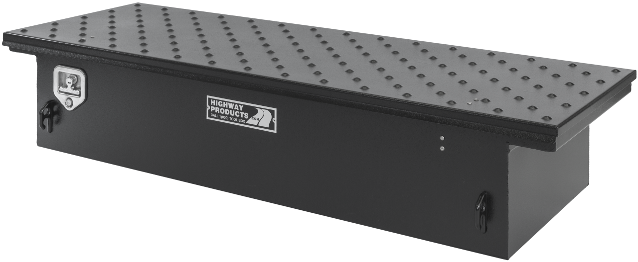 70 X 13.5 X 20 LOW PROFILE TOOL BOX WITH SMOOTH BLACK BASE, GLADIATOR LID