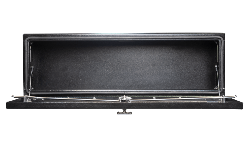 48 X 16 X 13 HIGH SIDE TOOL BOX WITH GLADIATOR DOOR, SMOOTH BLACK BASE