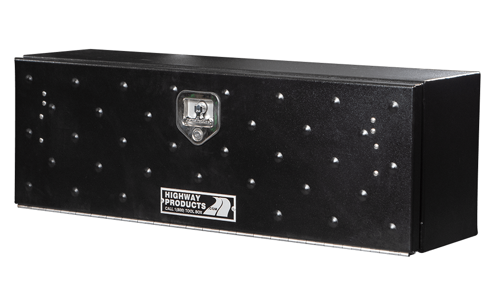 48 X 16 X 13 HIGH SIDE TOOL BOX WITH GLADIATOR DOOR, SMOOTH BLACK BASE