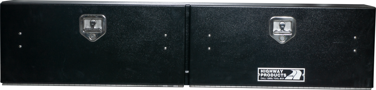 90 X 16 X 13 HIGH SIDE TOOL BOX WITH SMOOTH BLACK DOOR, SMOOTH BLACK BASE