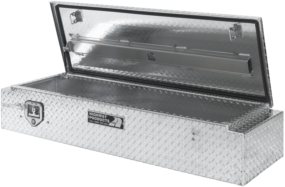 58 X 10.5 X 18 5TH WHEEL PARTNER BOX WITH DIAMOND PLATE BASE, DIAMOND PLATE LID — primary image