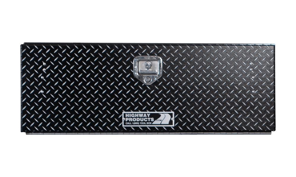 48 X 16 X 13 HIGH SIDE TOOL BOX WITH LEOPARD DOOR, SMOOTH BLACK BASE