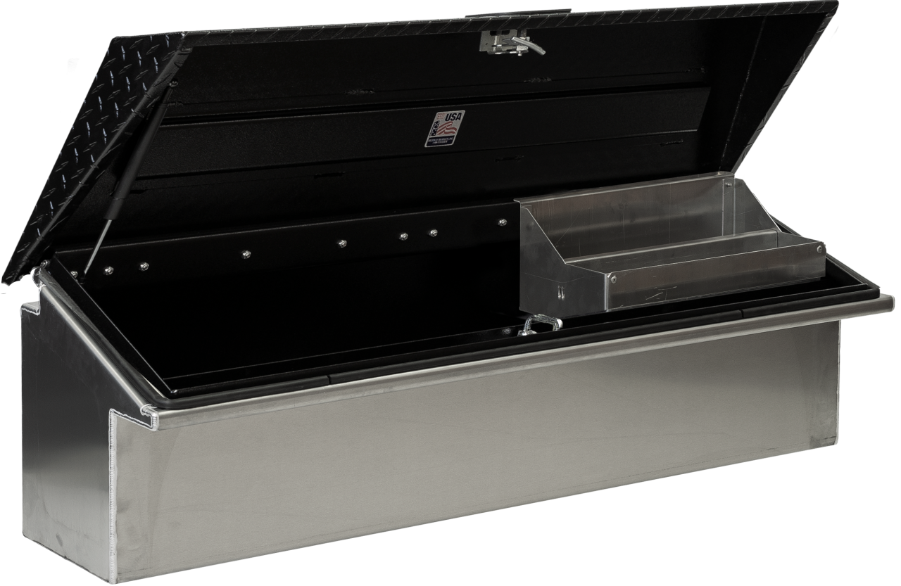 90 X 16 X 16 DRIVER SIDE LOW SIDE TOOL BOX WITH SMOOTH ALUMINUM BASE