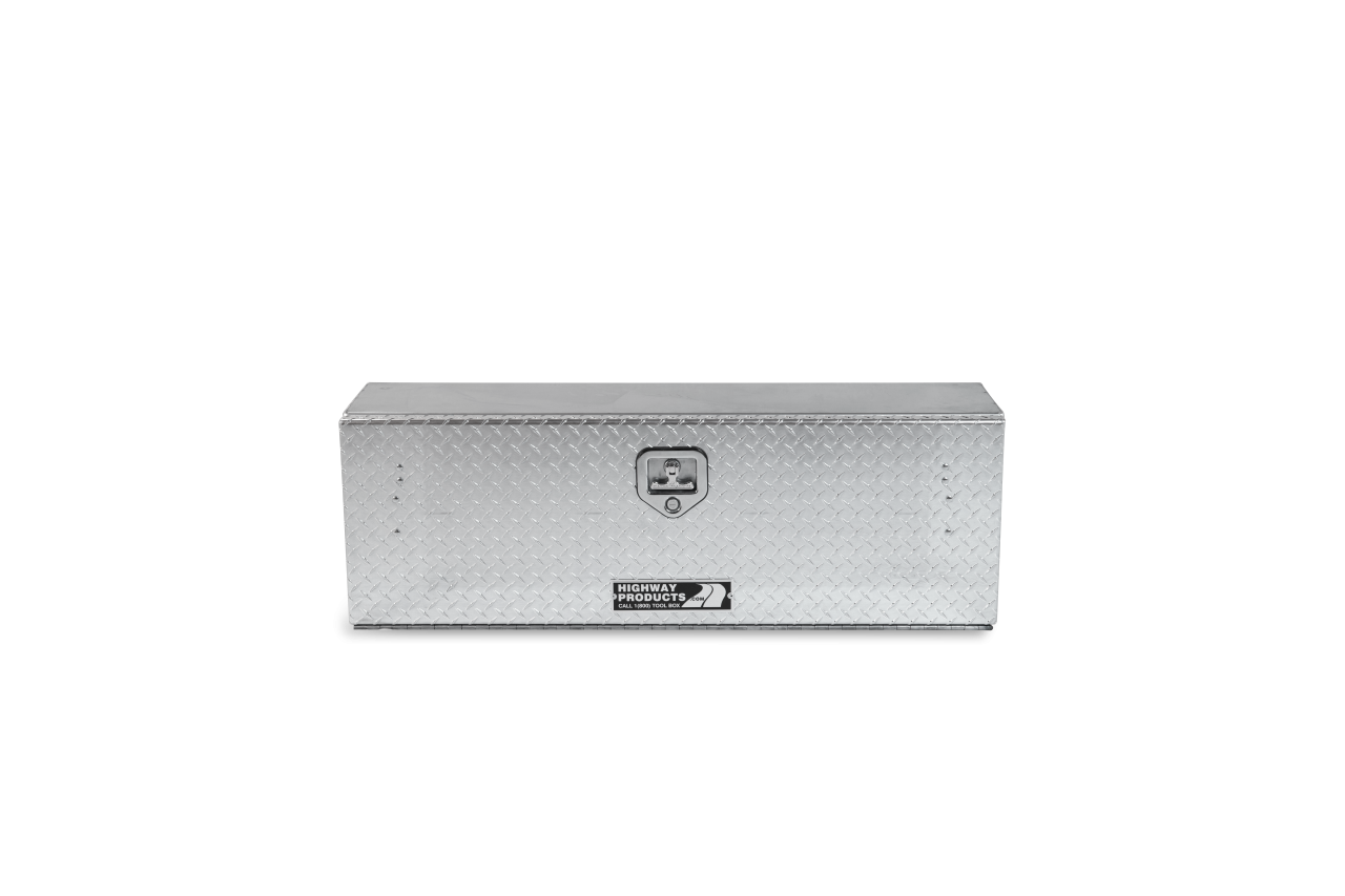 48 X 16 X 13 HIGH SIDE TOOL BOX WITH DIAMOND PLATE DOOR, SMOOTH ALUMINUM BASE