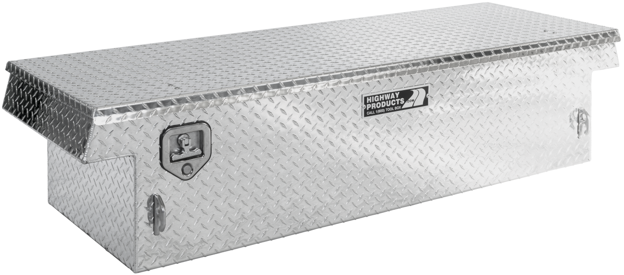70 X 16 X 27 SINGLE LID TOOL BOX WITH DIAMOND PLATE BASE, DIAMOND PLATE LID