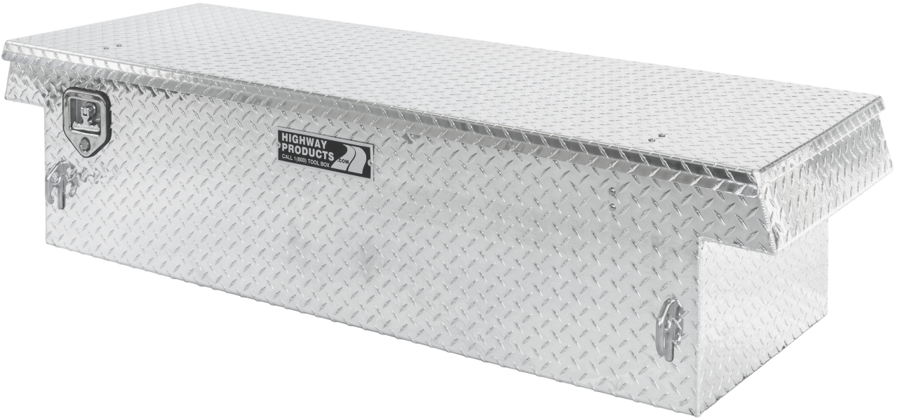 70 X 16 X 27 SINGLE LID TOOL BOX WITH DIAMOND PLATE BASE, DIAMOND PLATE LID