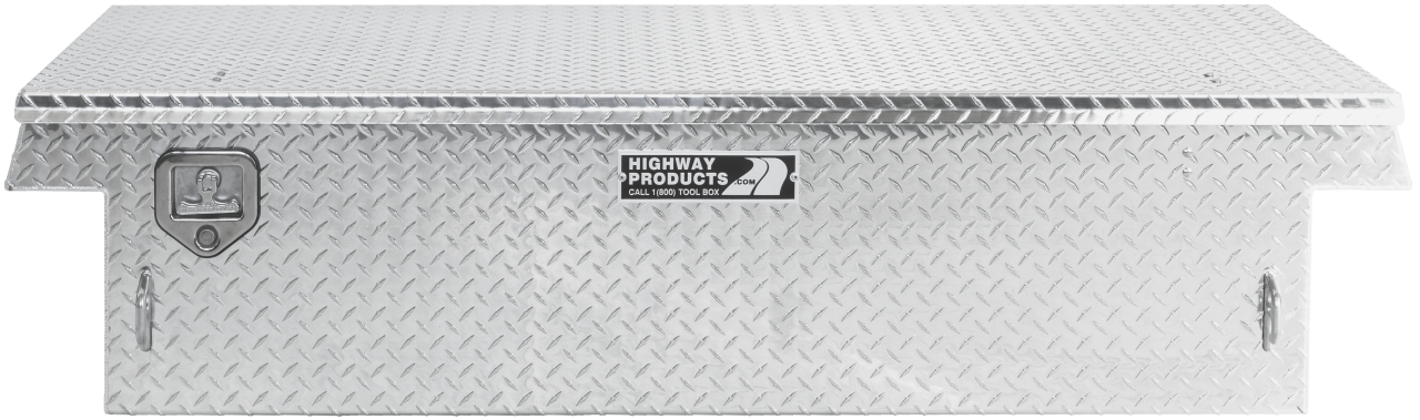 70 X 16 X 27 SINGLE LID TOOL BOX WITH DIAMOND PLATE BASE, DIAMOND PLATE LID