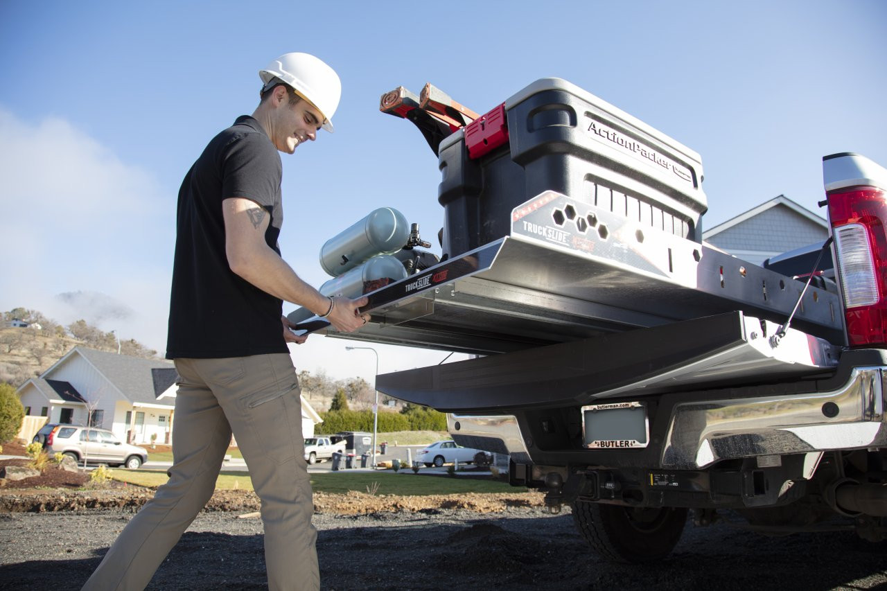 CUSTOM 1,200 POUND CAPACITY TRUCK SLIDE, 41.5" X 51" — primary image