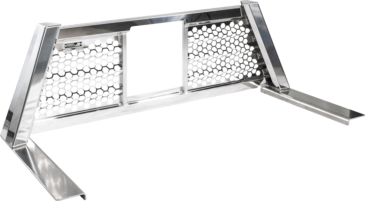 HONEYCOMB OPEN WAVE, POLISHED ALUMINUM UPRIGHT, SMOOTH ALUMINUM CENTER, SIZE 1