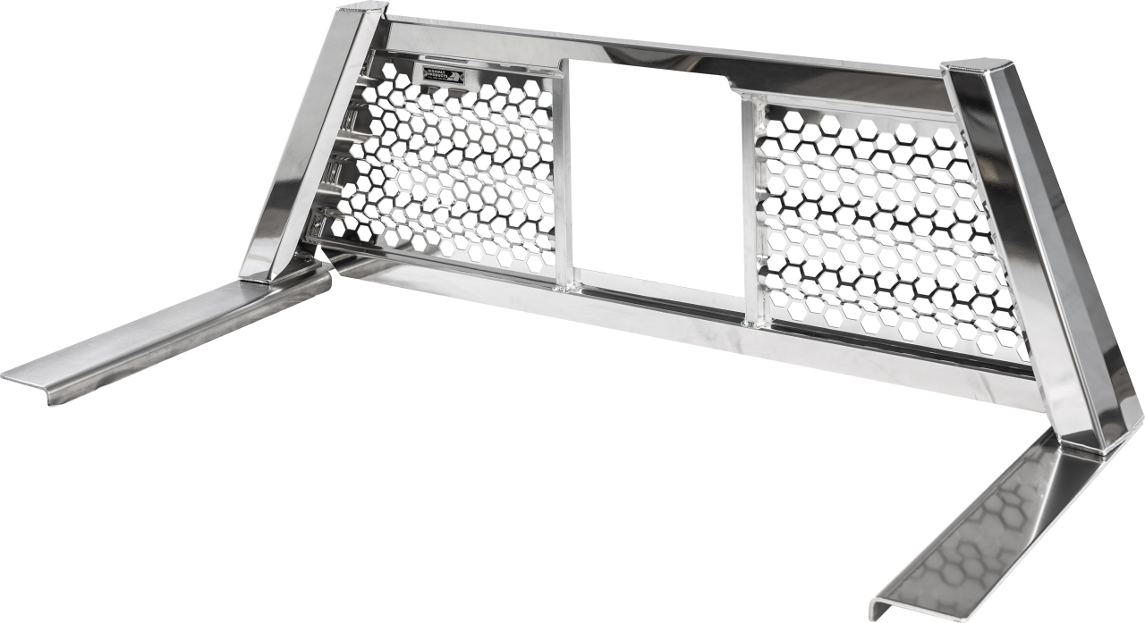 HONEYCOMB OPEN WAVE, POLISHED ALUMINUM UPRIGHT, SMOOTH ALUMINUM CENTER, SIZE 1