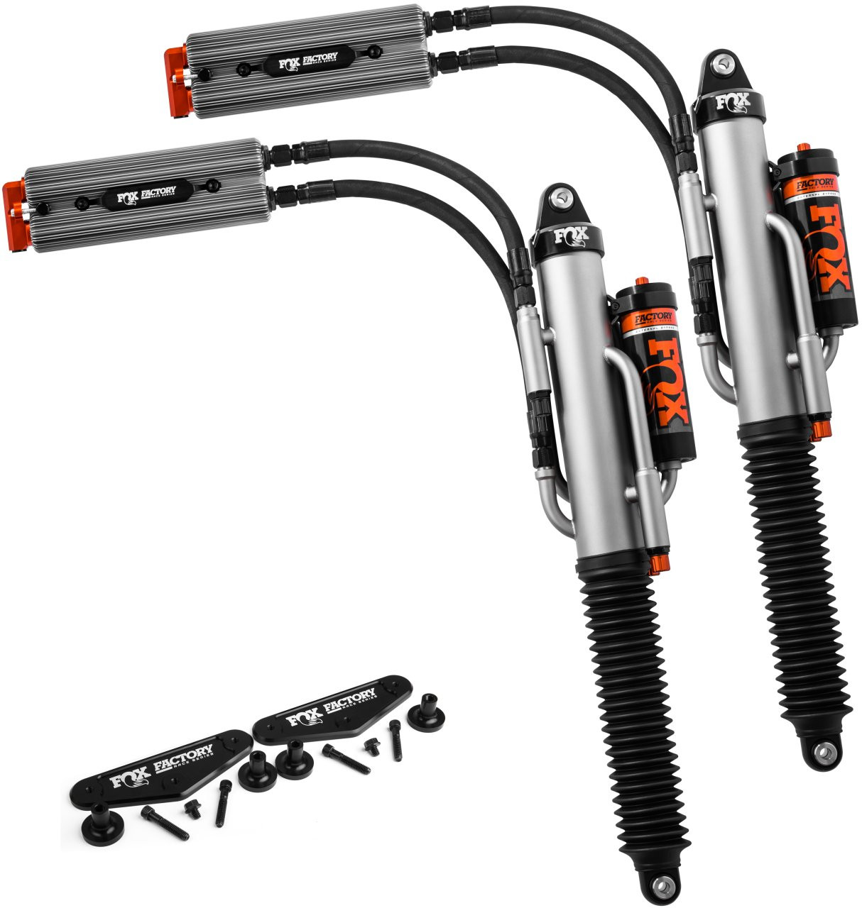 FACTORY RACE SERIES 3.0 EXTERNAL BYPASS QAB SHOCK (PAIR) — front view