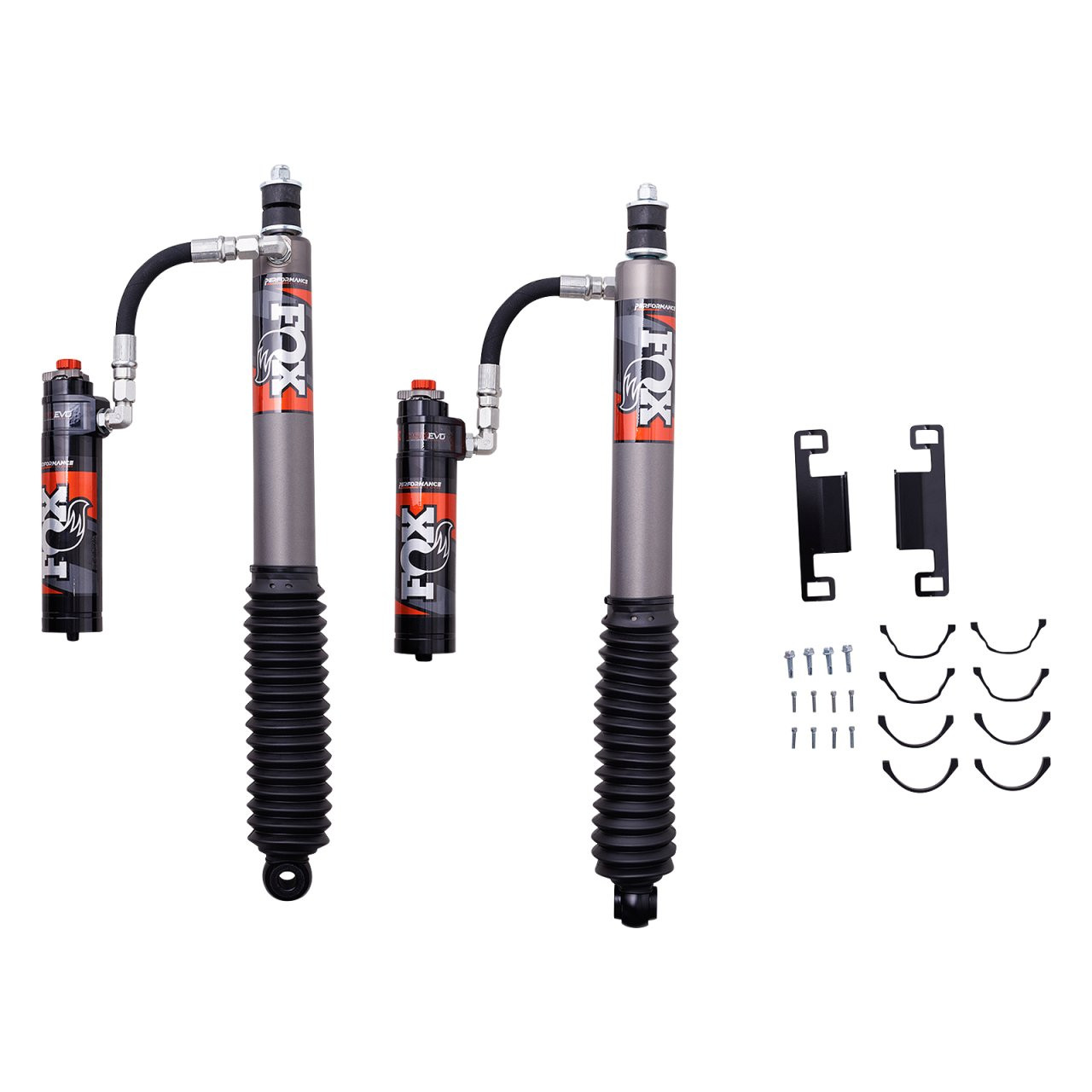 PERFORMANCE ELITE SERIES 2.5 RESERVOIR SHOCK (PAIR) - ADJUSTABLE (883-26-236) — front view