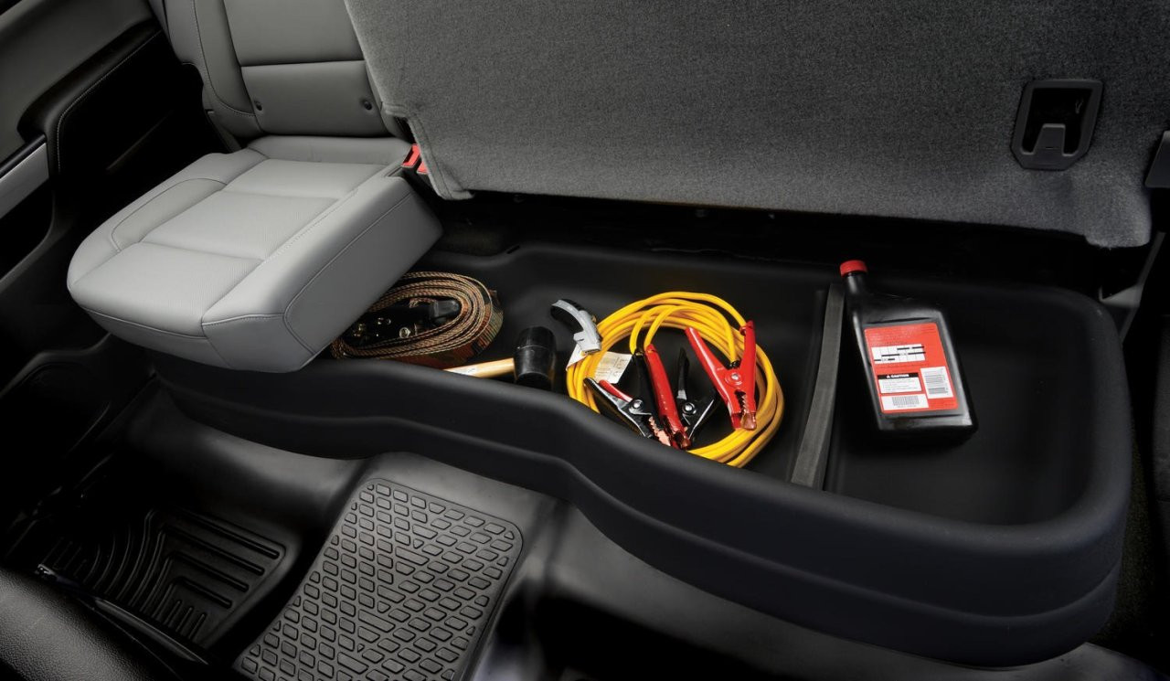 Gearbox Storage Systems - Under Seat Storage Box (09251) — installed view