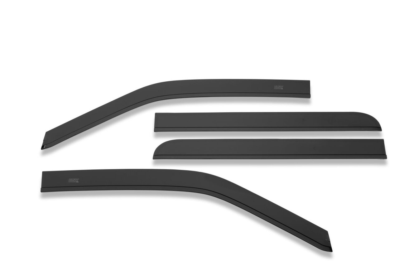 Low Profile Ventvisor Deflector; Smoke; Outside Mount; 4 pc. (2854044) — front view