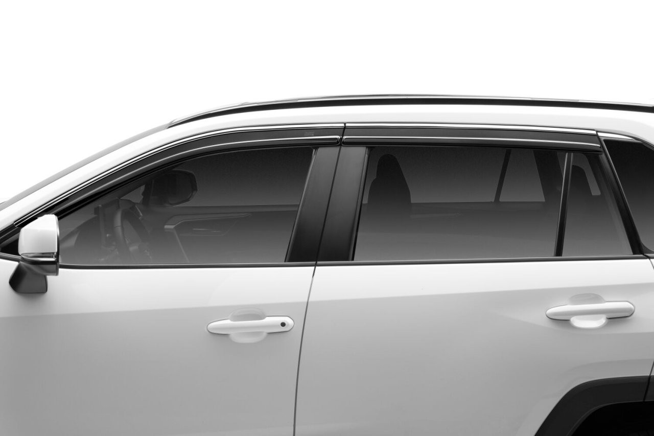 Husky Liners 2884056 Ventvisor Low Pro 4PC Chrm Trm 19-24 Toyota Rav4 — installed view