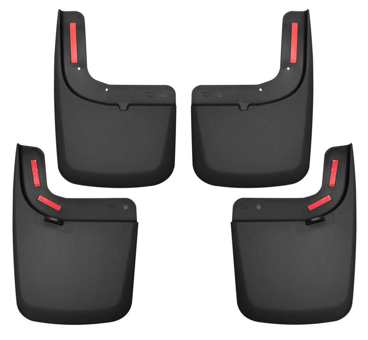 Custom Mud Guards - Front and Rear Mud Guard Set (58476) — primary image