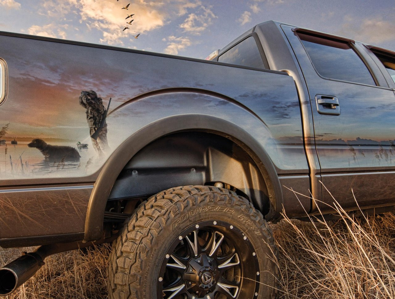 Husky Liners Rear Wheel Well Guards (79071) — installed view