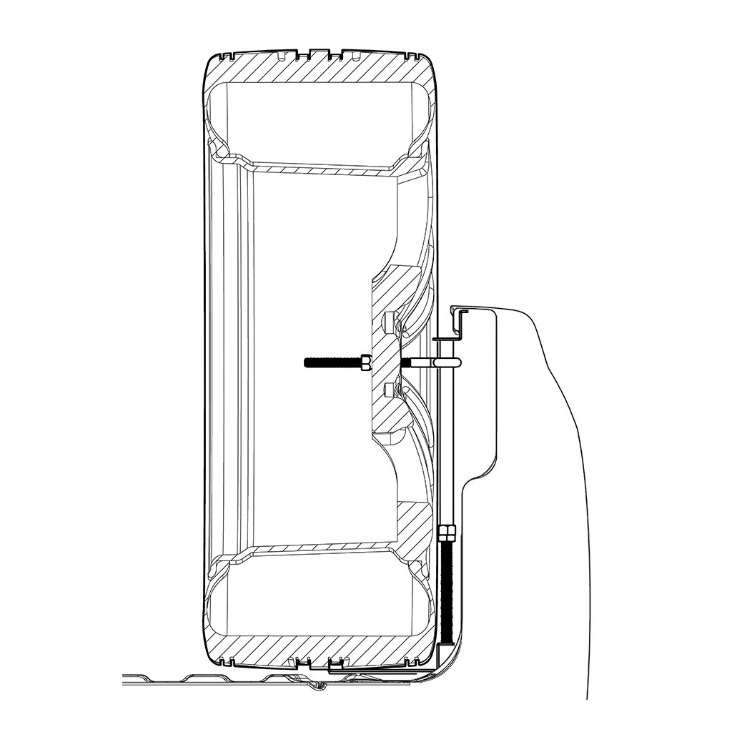 Titan Fuel Tanks Spare Tire Buddy In Bed Tire Mount - 9901330