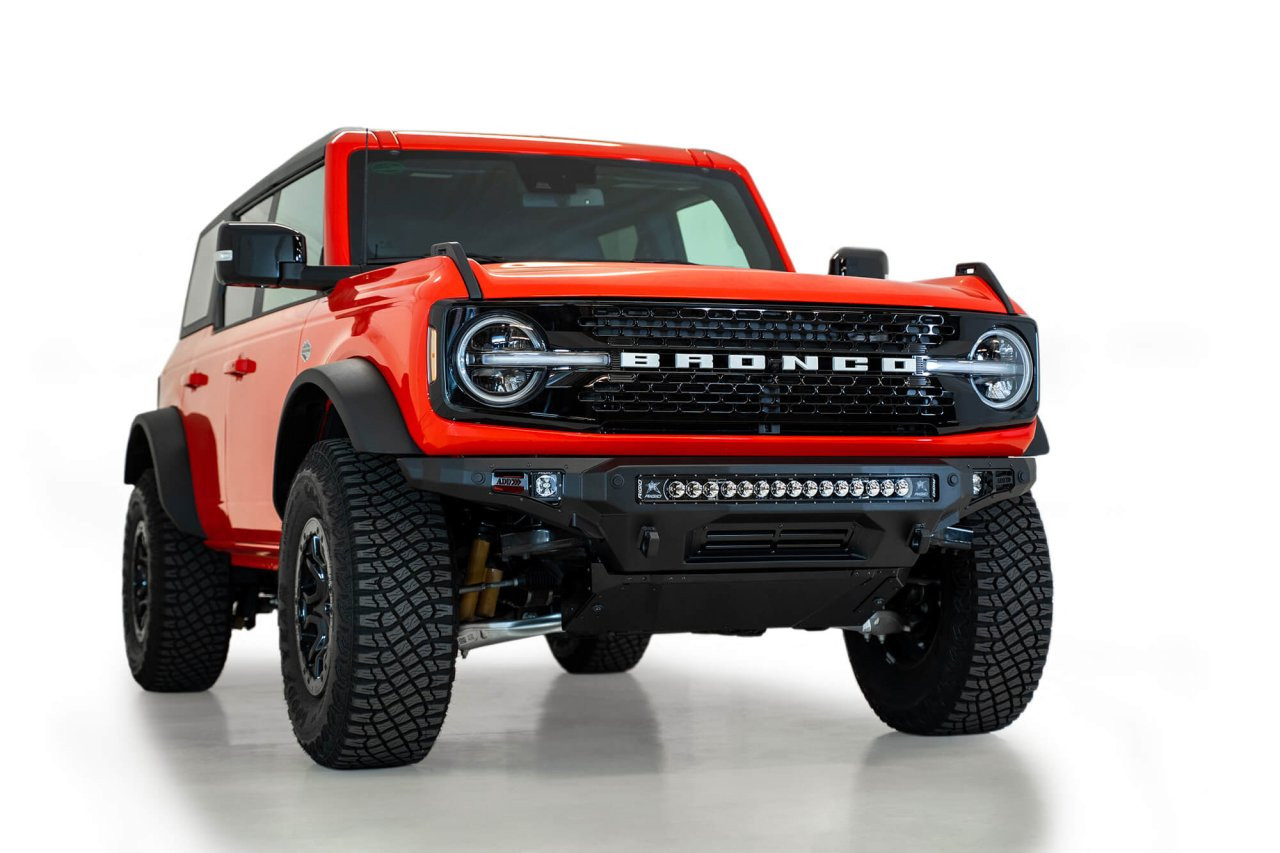 Stealth Fighter Front Bumper (F230142210103) — installed view