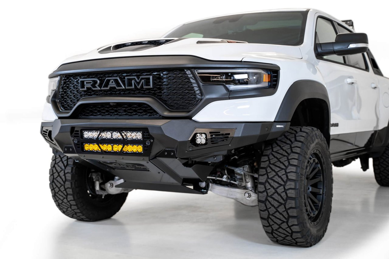 Bomber Front Bumper (F620012140103) — installed view